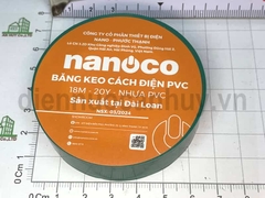 Băng dính điện Nanoco to 20Y  18m mầu Xanh lá