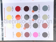Bảng mã mầu sơn indu mầu phổ thông