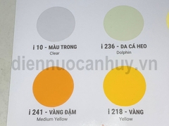 Bảng mã mầu sơn indu mầu phổ thông
