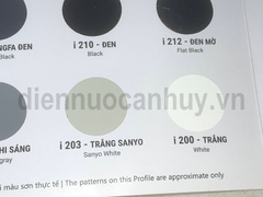 Bảng mã mầu sơn indu mầu phổ thông