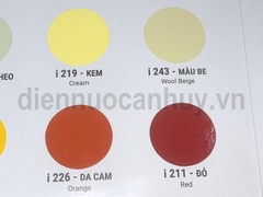 Bảng mã mầu sơn indu mầu phổ thông