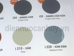 Bảng mã mầu sơn indu mầu phổ thông