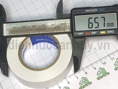 Băng dính điện Nanoco to 20Y 18m mầu trắng
