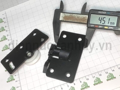 Bánh xe cửa lùa gỗ bánh lõm dùng với ray dương