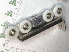 Bánh xe cửa lùa treo nhôm kính loại to 8 bánh