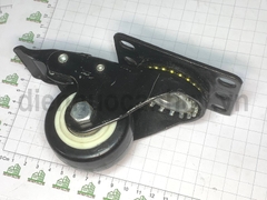 Bánh xe đẩy đen có khóa phi 60 cao 90 mm (6x9 cm)