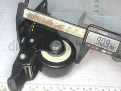Bánh xe đẩy đen có khóa phi 60 cao 90 mm (6x9 cm)