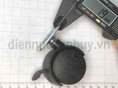 Bánh xe ghế xoay đế vuông có khóa phi 40 cao 50 mm (4x5 cm)