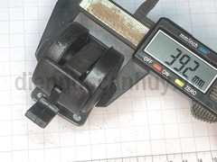 Bánh xe ghế xoay đế vuông có khóa phi 40 cao 50 mm (4x5 cm)
