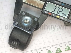 Bánh xe ghế xoay đế vuông có khóa phi 40 cao 50 mm (4x5 cm)