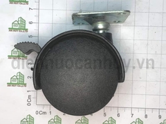 Banh xe ghế xoay đế vuông phi 50 cao 60 có khóa