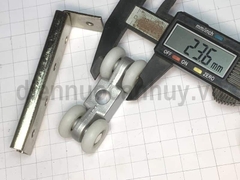 Bánh xe nhôm định hình nhỏ loại 4 bánh