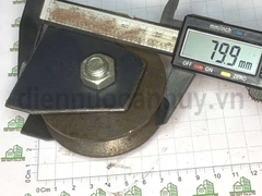 Bánh xe sắt ray V 80 mm
