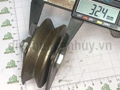 Bánh xe sắt ray V 80 mm