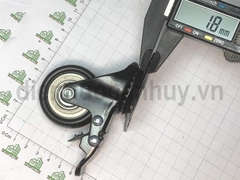 Bánh xe đẩy có khóa mầu đen phi 50 cao 70 mm (5x7 cm)