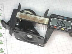 Bánh xe đẩy có khóa mầu đen phi 50 cao 70 mm (5x7 cm)