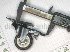 Bánh xe đẩy có khóa mầu đen phi 50 cao 70 mm (5x7 cm)