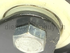 Bánh xe đẩy đen có khóa phi 60 cao 90 mm (6x9 cm)