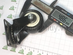 Bánh xe đẩy hàng chịu lực phi 50 cao 70 mm không khóa (5x7 cm)