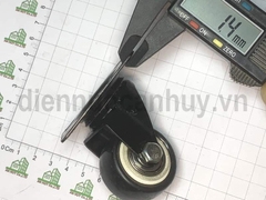 Bảnh xe đẩy hàng đen không khóa phi 40mm cao 60 (4x6 cm)