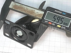 Bảnh xe đẩy hàng đen không khóa phi 40mm cao 60 (4x6 cm)