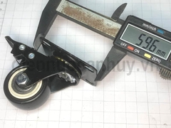 Bánh xe đẩy mini chịu lực mầu đen có khóa phi 40 mm cao 60 mm (4x6 cm)