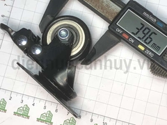 Bánh xe đẩy mini chịu lực mầu đen có khóa phi 40 mm cao 60 mm (4x6 cm)