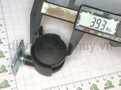 Bánh xe ghế xoay đế vuông có khóa phi 40 cao 50 mm (4x5 cm)