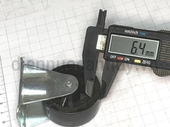 Bánh xe nhựa lắp cho tủ giường không xoay phi 50 cao 70 mm (5x7 cm)