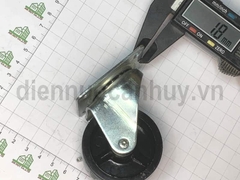 Bánh xe nhựa rẻ có khóa phi 50 cao 60 mm (5x6 cm)