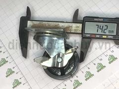 Bánh xe nhựa rẻ có khóa phi 50 cao 60 mm (5x6 cm)