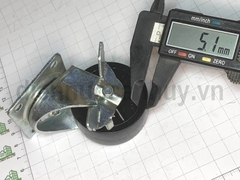 Bánh xe nhựa rẻ có khóa phi 50 cao 60 mm (5x6 cm)