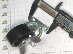 Bánh xe nhựa rẻ có khóa phi 50 cao 60 mm (5x6 cm)