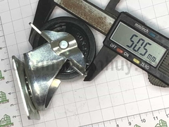 Bánh xe nhựa rẻ có khóa phi 50 cao 60 mm (5x6 cm)