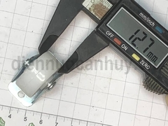 Bánh xe nhựa trắng nhỏ không xoay phi 28 cao 36 mm (28x36 mm)