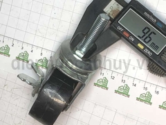 Bánh xe nhựa ty ren M10x35 phi 50 cao 70 có khóa (5x7 cm)
