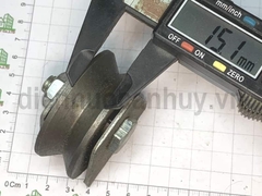Bánh xe sắt ray V 60 mm