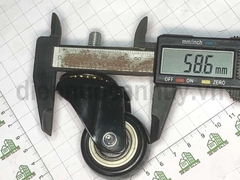 Bánh xe xịn ty ren M8x25 phi 40 cao 60 mm (4x60 cm)