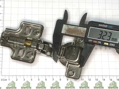 Bản lề bật có giảm chấn cong nhiều đế tháo rời