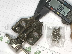 Bản lề bật có giảm chấn cong vừa đế cố định đắt