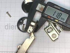 Bản lề bật tủ kính loại thẳng có giảm chấn