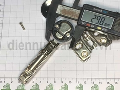 Bản lề bật tủ kính loại thẳng có giảm chấn