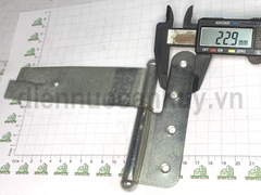 Bản lề chôn tường số 5 sắt mạ trắng loại to 125 mm