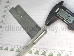 Bản lề chôn tường số 5 sắt mạ trắng loại to 125 mm