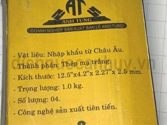 Bản lề cối cửa sắt mạ trắng rẻ 125x47 Anh Tùng số 5