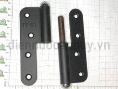 Bản lề cối sơn đen 125x50 vế trái BL01