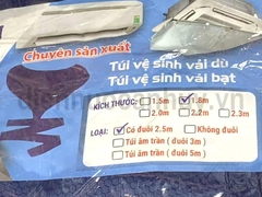 Bạt vệ sinh điều hòa có đuôi dài 1.8x2.5m