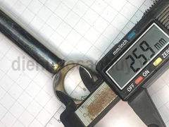 Bát đỡ giữa thanh treo quần áo phi 25 dài 15 cm (pát rỗng)