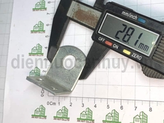 Bát khóa bắt vít sắt mạ trắng loại to lỗ phi 12 mm