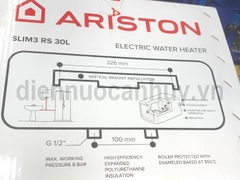Bình nóng lạnh 30 lít Ariston SLIM3 30 RS VN Sắt tráng men 2500W